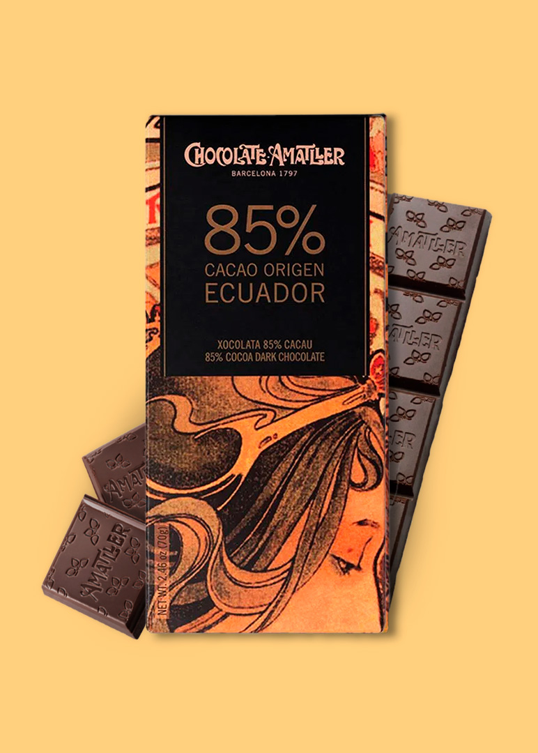 chocolate 85% cacao ecuador amatller